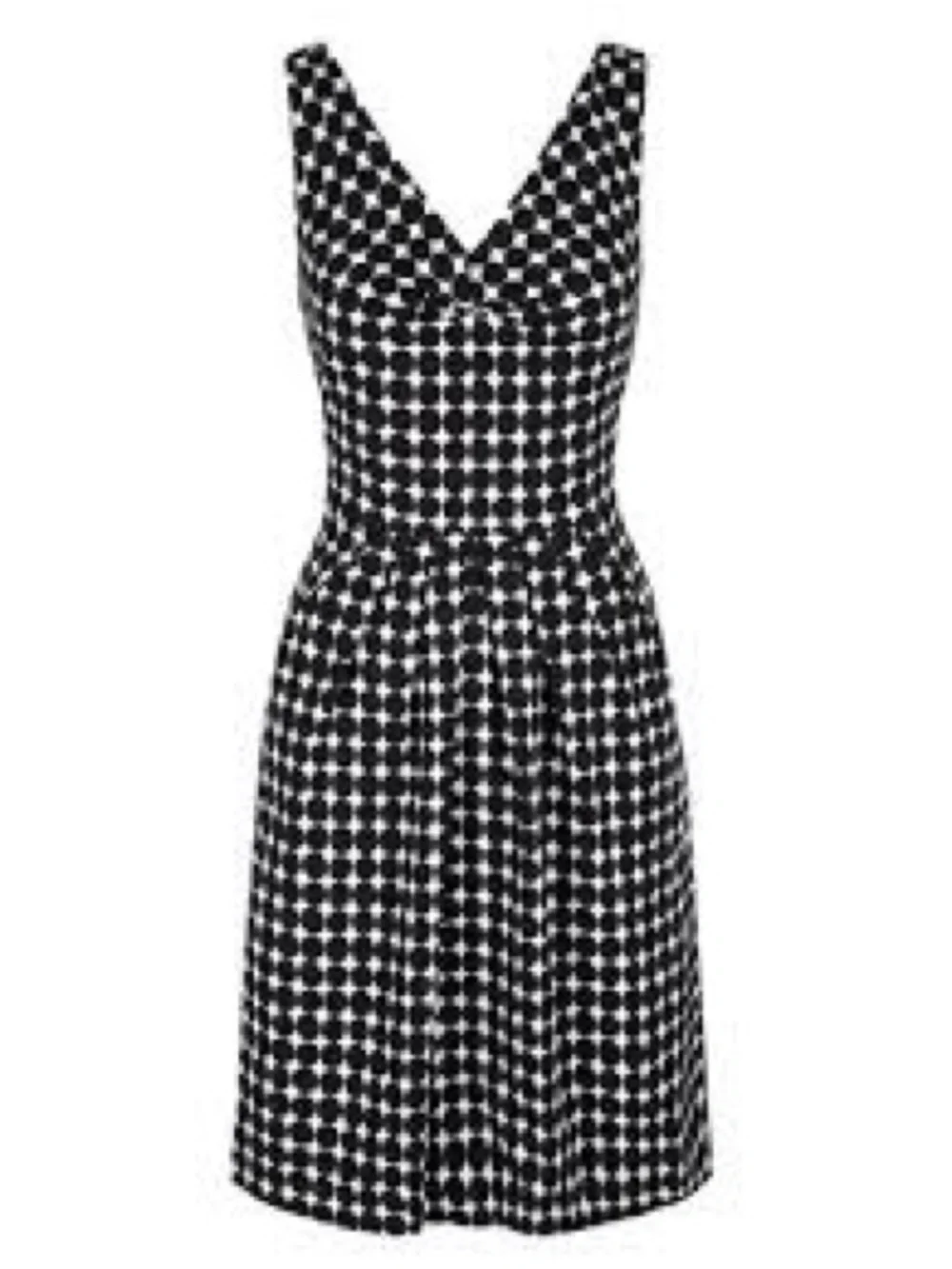 Banana republic & Marimekko black and white polka dot a line dress